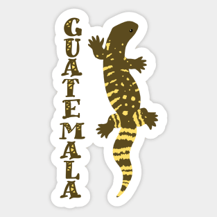 Beaded Lizard Guatemala Vertical Sticker